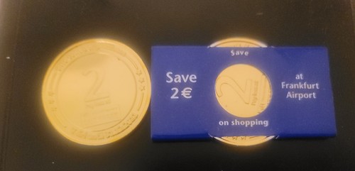 Frankfurt airport euro coin - airport, 2