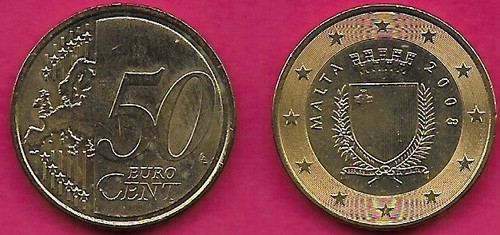 Malta euro cent 2008 unc - 50, 2008-f