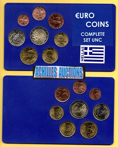 Greece greek euro coins unc - greece.,